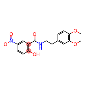 N-(3,4-DIMETHOXYPHENETHYL)-2-HYDROXY-5-NITROBENZENECARBOXAMIDE