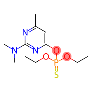 phosphorothioicacid,o-(2-(dimethylamino)-6-methyl-4-pyrimidinyl)o,o-diethyl