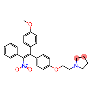 1-[2-[4-[(Z)-1-(4-Methoxyphenyl)-2-nitro-2-phenylethenyl]phenoxy]ethyl]pyrrolidine