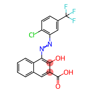 4-(2-CHLORO-5-(TRIFLUOROMETHYL)PHENYLAZO)-3-HYDROXY-2-NAPHTHOIC ACID