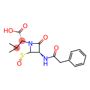 4-Thia-1-azabicyclo[3.2.0]heptane-2-carboxylic acid, 3,3-dimethyl-7-oxo-6-[(2-phenylacetyl)amino]-, 4-oxide, (2S,4R,6R)-