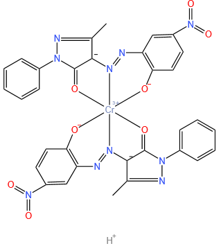 2,4-Dihydro-4-[(2-hydroxy-5-nitrophenyl)azo]-5-methyl-2-phenyl-3H-pyrazol-3-one chromium complex