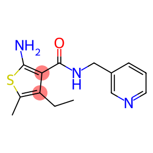 2-氨基-4-乙基-5-甲基-N-(3-吡啶基甲基)噻吩-3-甲酰胺