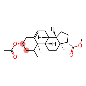 Androst-5-ene-17-carboxylic acid, 3-(acetyloxy)-17-methyl-, methyl ester, (3β,17β)- (9CI)