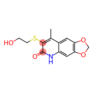 7-[(2-hydroxyethyl)sulfanyl]-8-methyl[1,3]dioxolo[4,5-g]quinolin-6(5H)-one