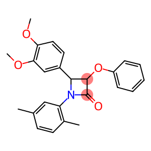 4-(3,4-dimethoxyphenyl)-1-(2,5-dimethylphenyl)-3-phenoxy-2-azetidinone