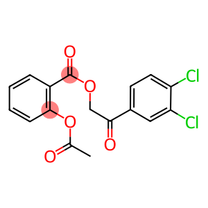2-(3,4-dichlorophenyl)-2-oxoethyl 2-(acetyloxy)benzoate