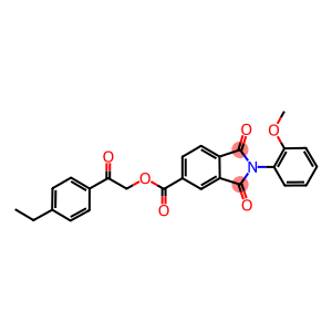 2-(4-ethylphenyl)-2-oxoethyl 2-(2-methoxyphenyl)-1,3-dioxo-5-isoindolinecarboxylate