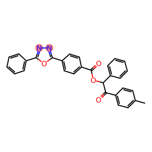 2-(4-methylphenyl)-2-oxo-1-phenylethyl 4-(5-phenyl-1,3,4-oxadiazol-2-yl)benzoate