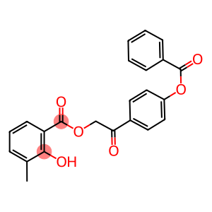 2-[4-(benzoyloxy)phenyl]-2-oxoethyl 2-hydroxy-3-methylbenzoate