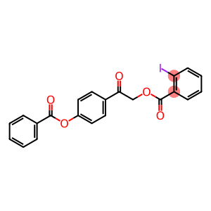 2-[4-(benzoyloxy)phenyl]-2-oxoethyl 2-iodobenzoate