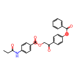 2-[4-(benzoyloxy)phenyl]-2-oxoethyl 4-(propionylamino)benzoate