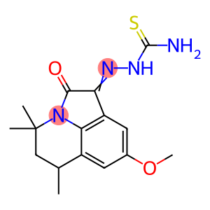 (1E)-8-Methoxy-4,4,6-trimethyl-5,6-dihydro-4H-pyrrolo-[3,2,1-ij]quinoline-1,2-dione 1-thiosemicar