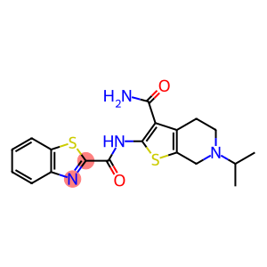 2-Benzothiazolecarboxamide, N-[3-(aminocarbonyl)-4,5,6,7-tetrahydro-6-(1-methylethyl)thieno[2,3-c]pyridin-2-yl]-