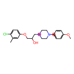 1-(4-chloro-3-methylphenoxy)-3-[4-(4-methoxyphenyl)-1-piperazinyl]-2-propanol