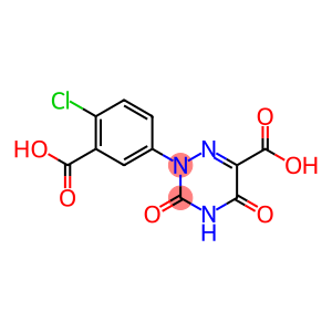 1,2,4-Triazine-6-carboxylic acid, 2-(3-carboxy-4-chlorophenyl)-2,3,4,5-tetrahydro-3,5-dioxo-