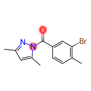 (3-bromo-4-methylphenyl)(3,5-dimethyl-1H-pyrazol-1-yl)methanone