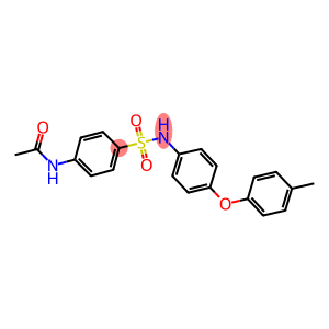 N-(4-{[4-(4-methylphenoxy)anilino]sulfonyl}phenyl)acetamide