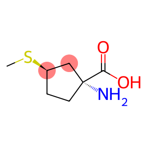 Cyclopentanecarboxylic acid, 1-amino-3-(methylthio)-, trans- (9CI)