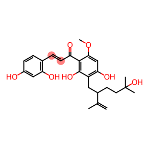 (2E)-1-[2,4-Dihydroxy-3-[5-hydroxy-5-methyl-2-(1-methylethenyl)hexyl]-6-methoxyphenyl]-3-(2,4-dihydroxyphenyl)-2-propen-1-one