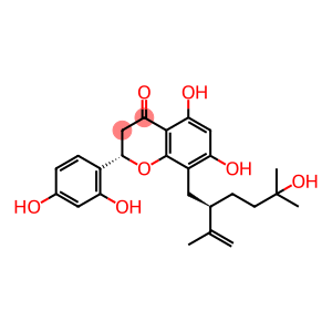 4H-1-Benzopyran-4-one, 2-(2,4-dihydroxyphenyl)-2,3-dihydro-5,7-dihydroxy-8-[(2R)-5-hydroxy-5-methyl-2-(1-methylethenyl)hexyl]-, (2S)-