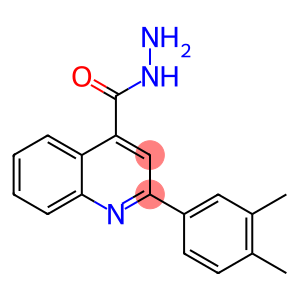 4-Quinolinecarboxylic acid, 2-(3,4-dimethylphenyl)-, hydrazide