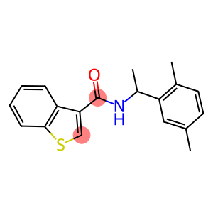 N-[1-(2,5-dimethylphenyl)ethyl]-1-benzothiophene-3-carboxamide