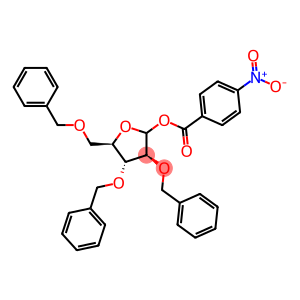 2,3,5-tri-O-benzyl-1-O-[(4-nitrophenyl)carbonyl]-alpha-D-arabinofuranose