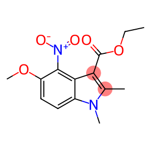 Ethyl 5-methoxy-1,2-dimethyl-4-nitroindole-3-carboxylate