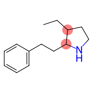 Pyrrolidine, 3-ethyl-2-(2-phenylethyl)- (9CI)