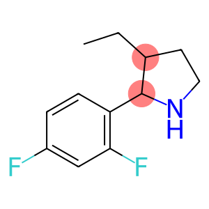 Pyrrolidine, 2-(2,4-difluorophenyl)-3-ethyl-