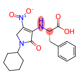 N-(4-nitro-1-cyclohexyl-2-oxo-3-pyrrolin-3-yl)phenylalanine