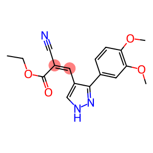 ethyl 2-cyano-3-[3-(3,4-dimethoxyphenyl)-1H-pyrazol-4-yl]acrylate