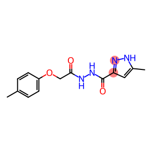 3-methyl-N'-[(4-methylphenoxy)acetyl]-1H-pyrazole-5-carbohydrazide