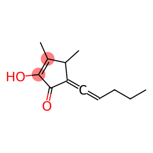 2-Cyclopenten-1-one,2-hydroxy-3,4-dimethyl-5-(1-pentenylidene)-(9CI)