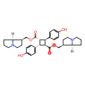 bis[[(1R,8R)-2,3,5,6,7,8-hexahydro-1H-pyrrolizin-1-yl]methyl] 2,4-bis(4-hydroxyphenyl)cyclobutane-1,3-dicarboxylate