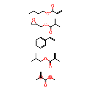 2-Propenoic acid, 2-methyl-, methyl ester, polymer with butyl 2-propenoate, ethenylbenzene, 2-methylpropyl 2-methyl-2-propenoate and oxiranylmethyl 2-methyl-2-propenoate