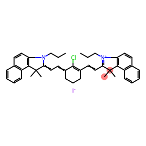 2-[2-[2-CHLORO-3-[(1,3-DIHYDRO-3,3-DIMETHYL-1-PROPYL-2H-INDOL-2-YLIDENE)ETHYLIDENE]-1-CYCLOHEXEN-1-YL]ETHENYL]-3,3-DIMETHYL-1-PROPYLINDOLIUM IODIDE