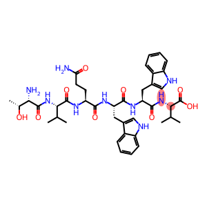 L-Valine, L-threonyl-L-valyl-L-glutaminyl-L-tryptophyl-L-tryptophyl- (9CI)