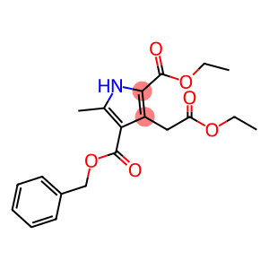 1H-Pyrrole-2,4-dicarboxylic acid, 3-(2-ethoxy-2-oxoethyl)-5-methyl-, 2-ethyl 4-(phenylmethyl) ester