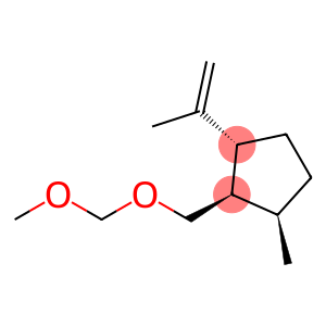 Cyclopentane, 2-[(methoxymethoxy)methyl]-1-methyl-3-(1-methylethenyl)-, (1R,2R,3R)- (9CI)