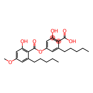 4-(2-Pentyl-4-methoxy-6-hydroxybenzoyloxy)-2-hydroxy-6-pentylbenzoic acid