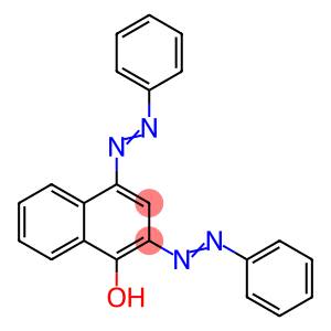 1-Naphthalenol, 2,4-bis(2-phenyldiazenyl)-