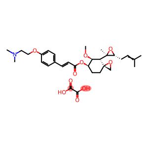 [(3R,4S,5S,6R)-5-methoxy-4-[(2R,3R)-2-methyl-3-(3-methylbut-2-enyl)oxiran-2-yl]-1-oxaspiro[2.5]octan-6-yl] (E)-3-[4-[2-(dimethylamino)ethoxy]phenyl]prop-2-enoate,oxalic acid