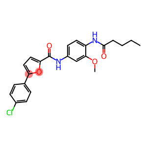 5-(4-chlorophenyl)-N-[3-methoxy-4-(pentanoylamino)phenyl]-2-furamide