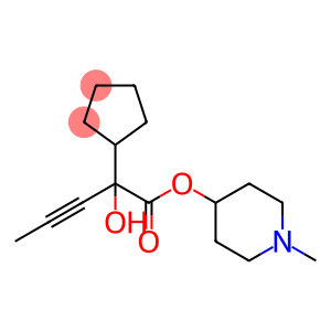 Cyclopentaneacetic acid, α-hydroxy-α-1-propyn-1-yl-, 1-methyl-4-piperidinyl ester