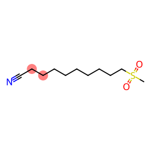 Decanenitrile, 10-(methylsulfonyl)-