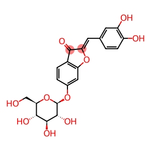 3(2H)-Benzofuranone,2-[(3,4-dihydroxyphenyl)methylene]-6-(b-D-glucopyranosyloxy)-, (2Z)-