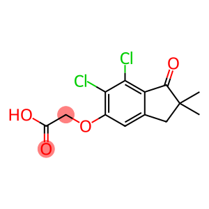 (6,7-Dichloro-2,2-dimethyl-1-oxoindan-5-yl)oxyacetic acid