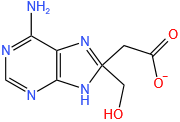 1H-Purine-8-methanol, 6-amino-, acetate (ester)